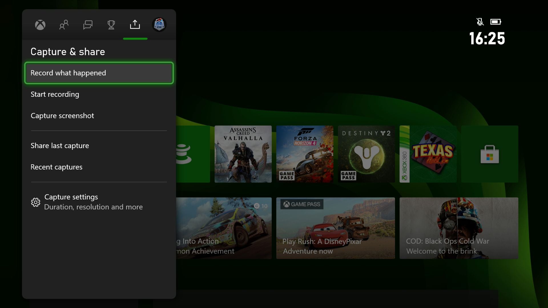 Xbox Series capture settings How to capture and where to find